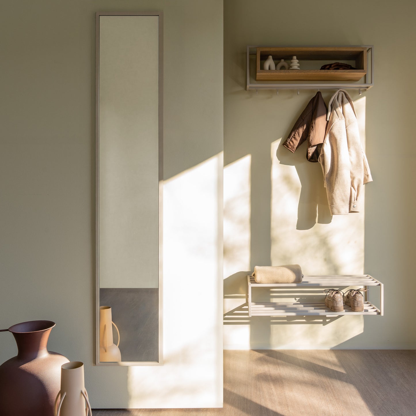 Spinder Design School 80 wandkapstok Silky Taupe