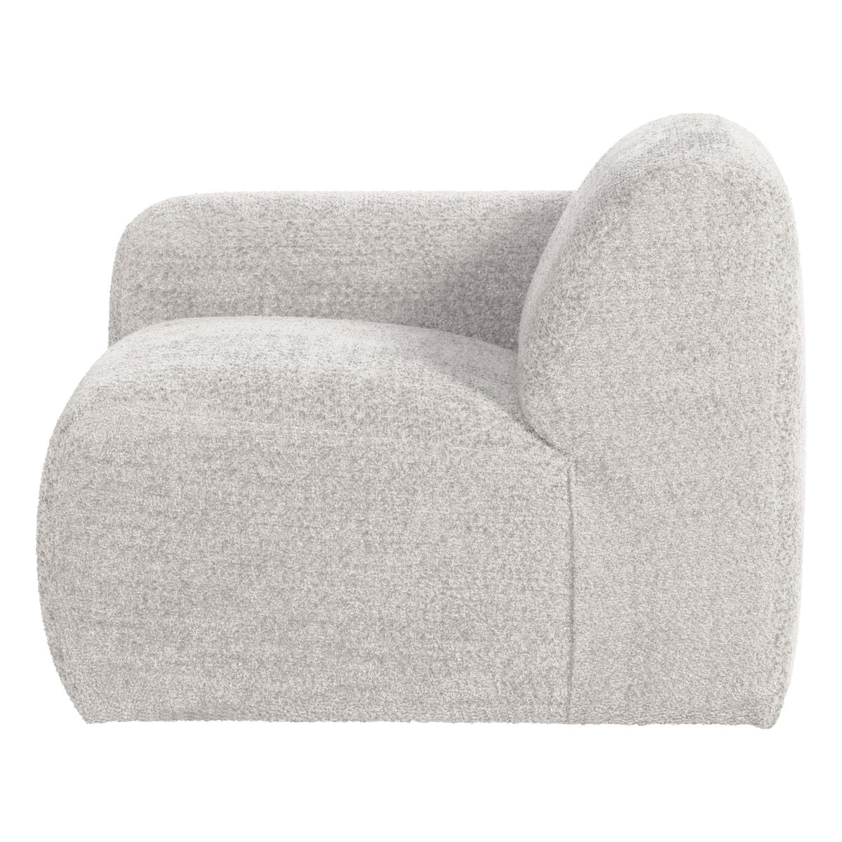 WOOOD Mojo Base 1-zits bank arm links wollig Ecru