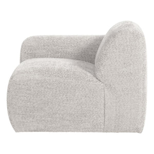 WOOOD Mojo Base 1-zits bank arm links wollig Ecru