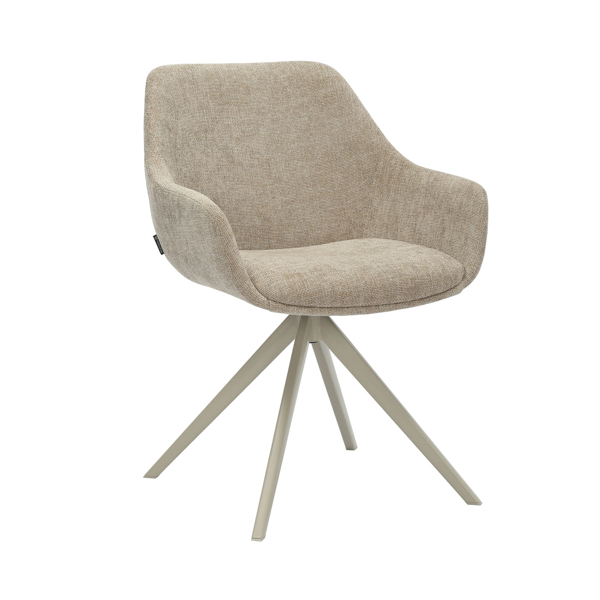 HelloChair HC03 Rave eetkamerstoel Breeze Zand spinpoot beige