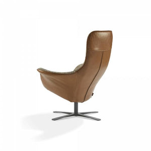 LABEL Vandenberg Seat24 fauteuil leder Bruin draaibaar