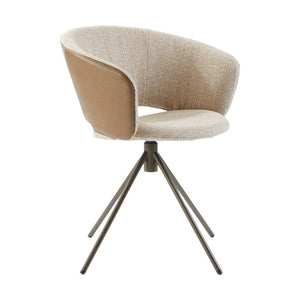 LABEL Vandenberg Lola Dining armstoel Beige draaibaar