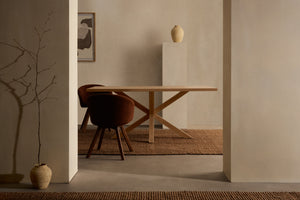 Kave Home Argo eettafel rechthoek 160x100 cm Natural/Natural