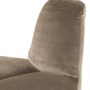 WOOOD Mojo eetbank hoek rond rugleuning velvet Khaki