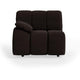 HKliving Wave bank left low arm Royal Velvet Espresso