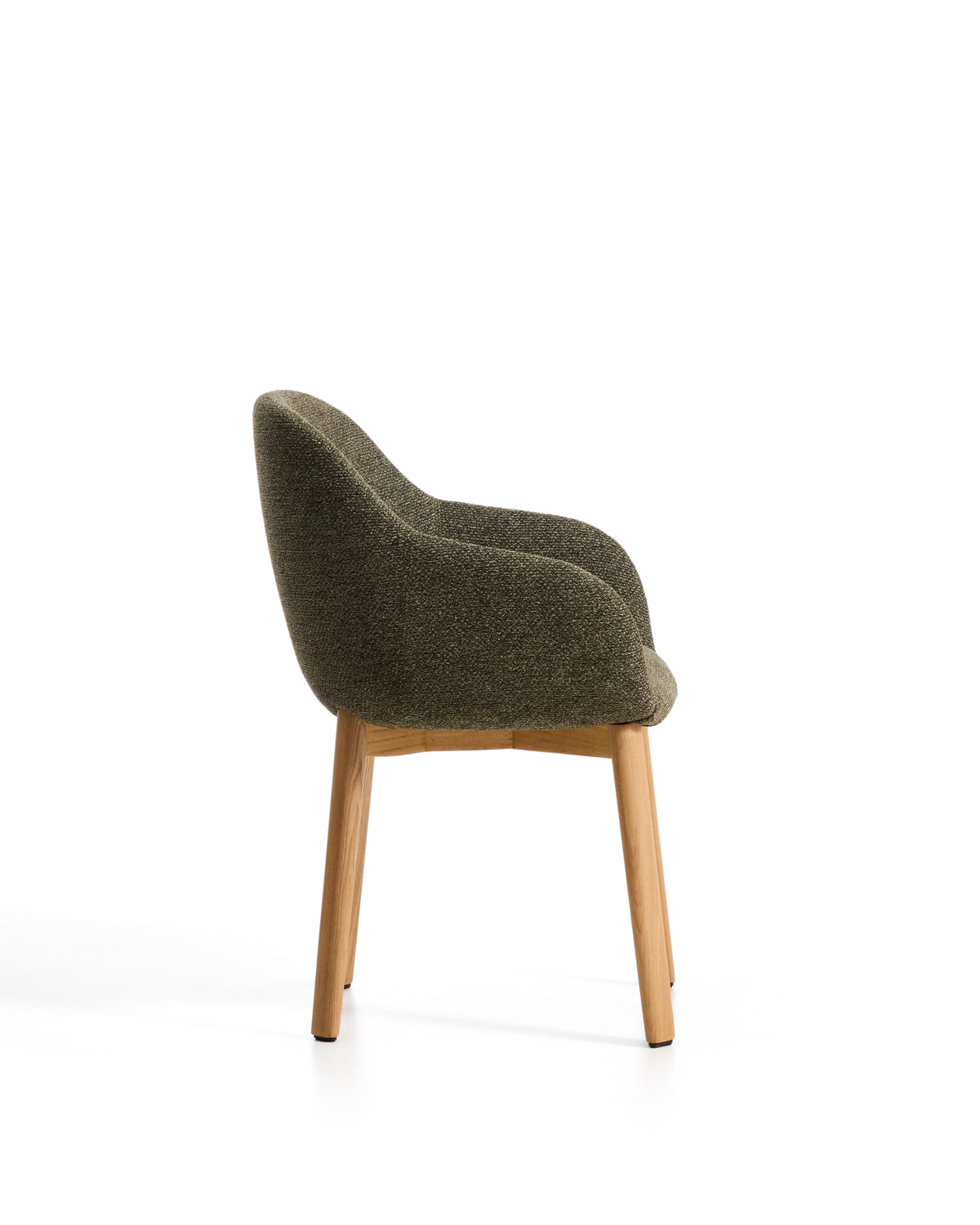 Kave Home Meila eetkamerstoel met arm chenille Green