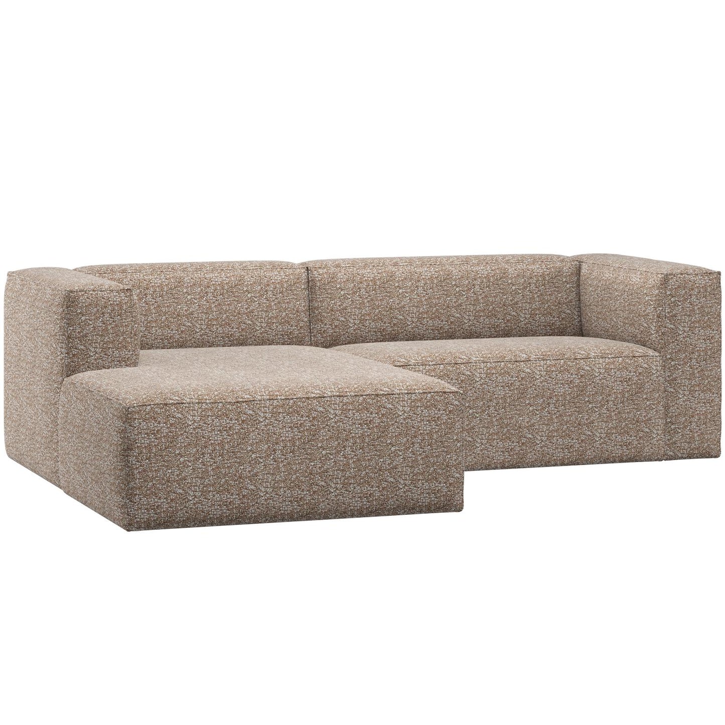 WOOOD Bean chaise longue bank links Lichtbruin Melange