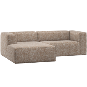 WOOOD Bean chaise longue bank links Lichtbruin Melange