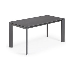 Kave Home Axis eettafel uitschuifbaar 160/220x90 cm Grijs