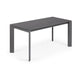 Kave Home Axis eettafel uitschuifbaar 160/220x90 cm Grijs