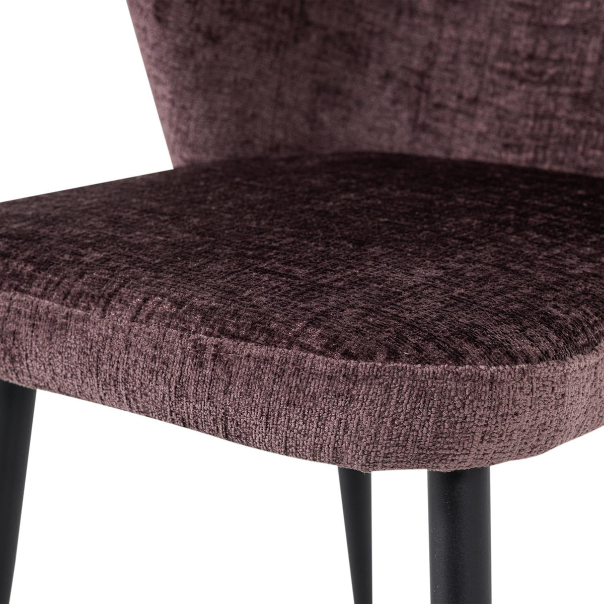 WOOOD Luse eetkamerstoel velvet Paars