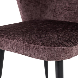 WOOOD Luse eetkamerstoel velvet Paars
