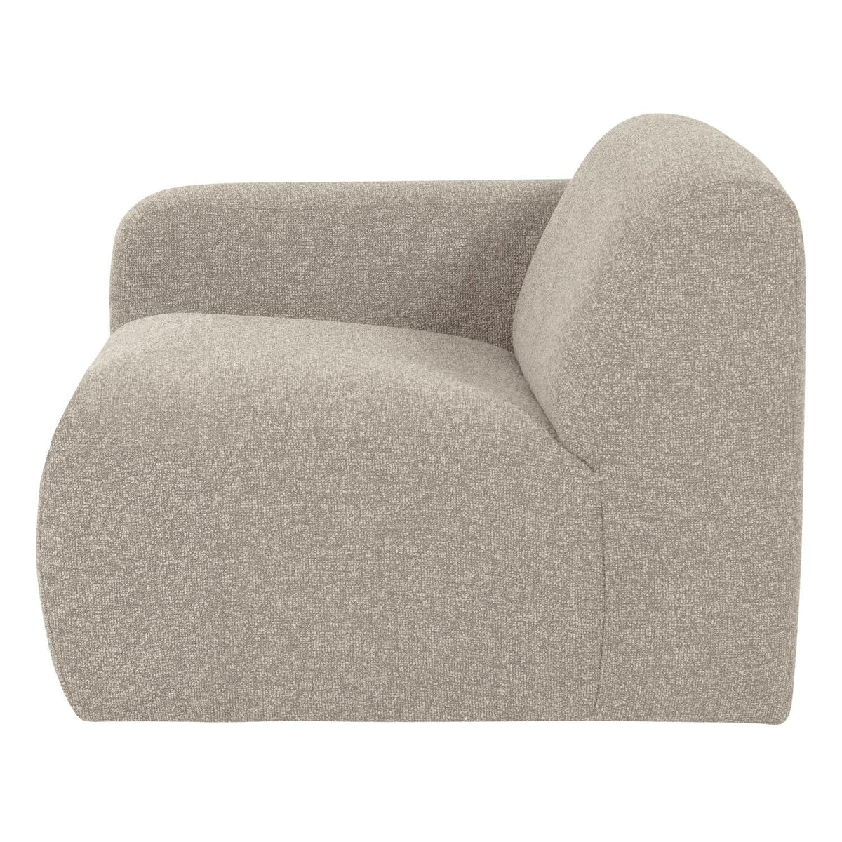 WOOOD Mojo Base 1-zits bank arm links bouclé Beige
