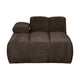 WOOOD Mojo chaise longue bank arm links ribstof Bruin