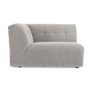 HKliving Vint 1,5-zits bank left Corduroy Rib Cream