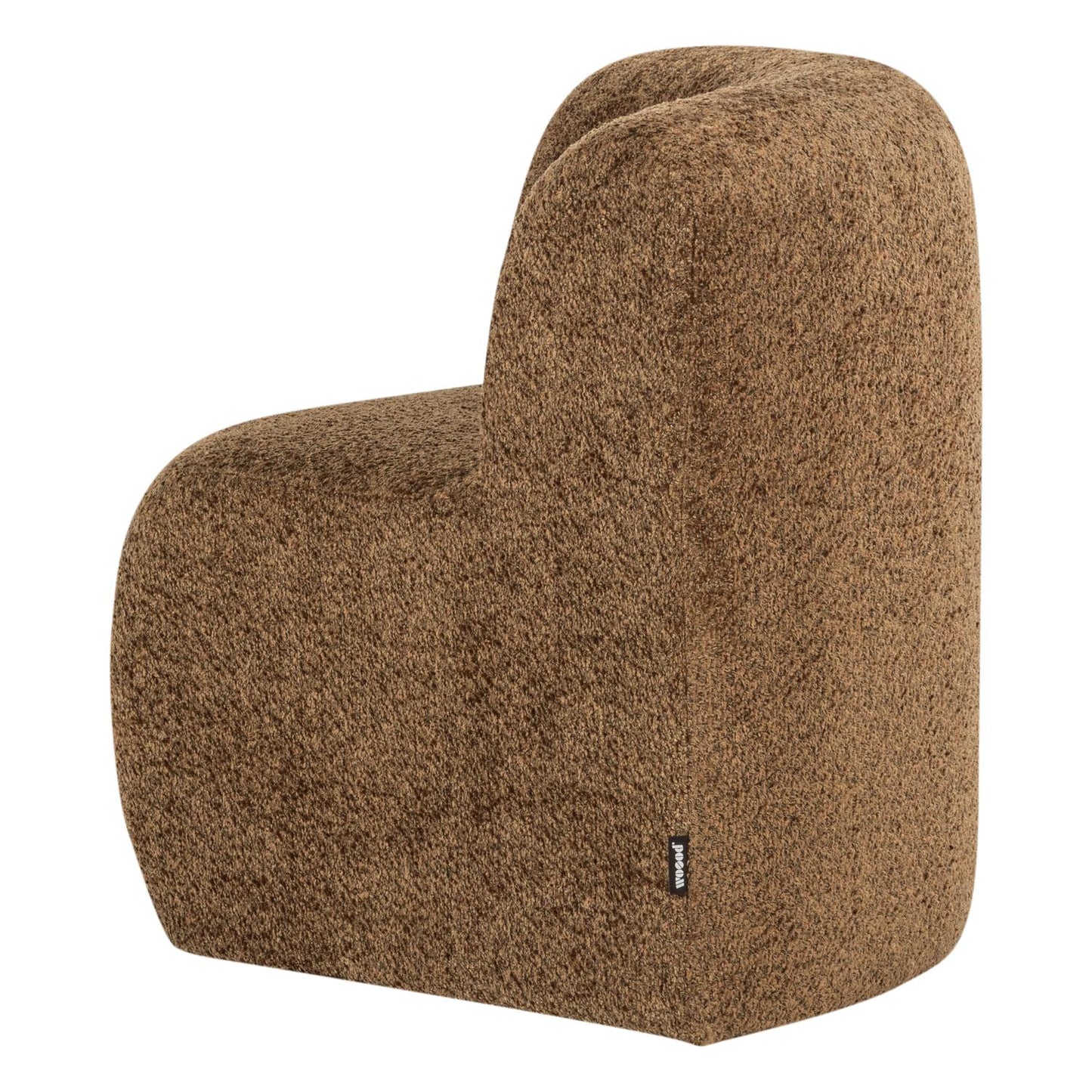 WOOOD Mojo Base eetbank hoek met rugleuning wollig Honinggeel