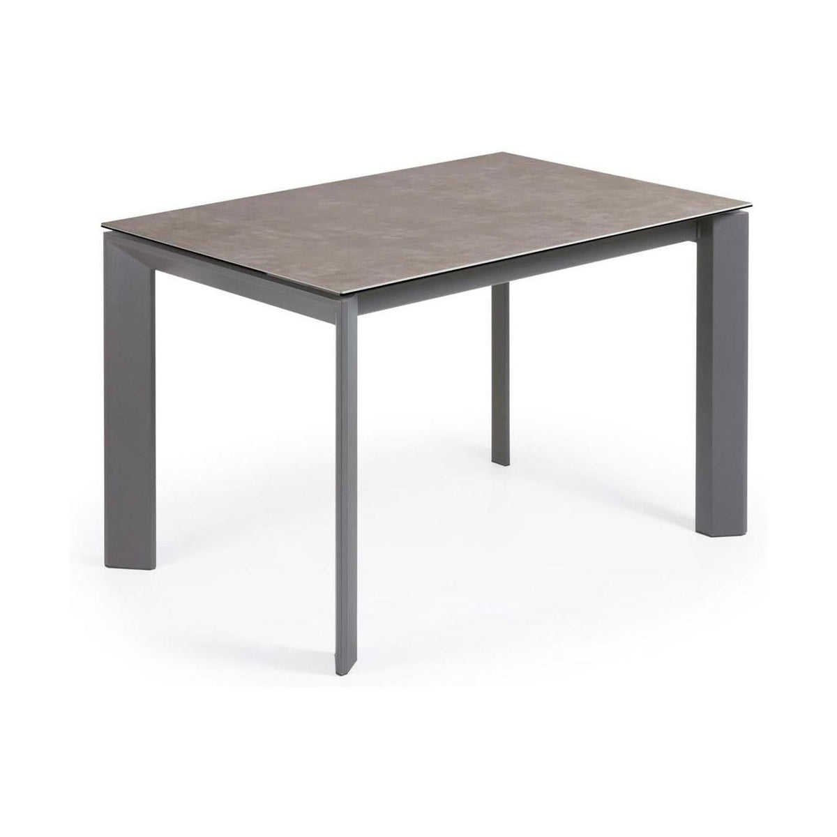 Kave Home Axis eettafel uitschuifbaar 120/180x80 cm Grijs