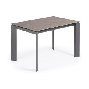 Kave Home Axis eettafel uitschuifbaar 120/180x80 cm Grijs