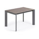 Kave Home Axis eettafel uitschuifbaar 120/180x80 cm Grijs