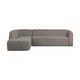 WOOOD Sloping hoekbank links Grijs Melange