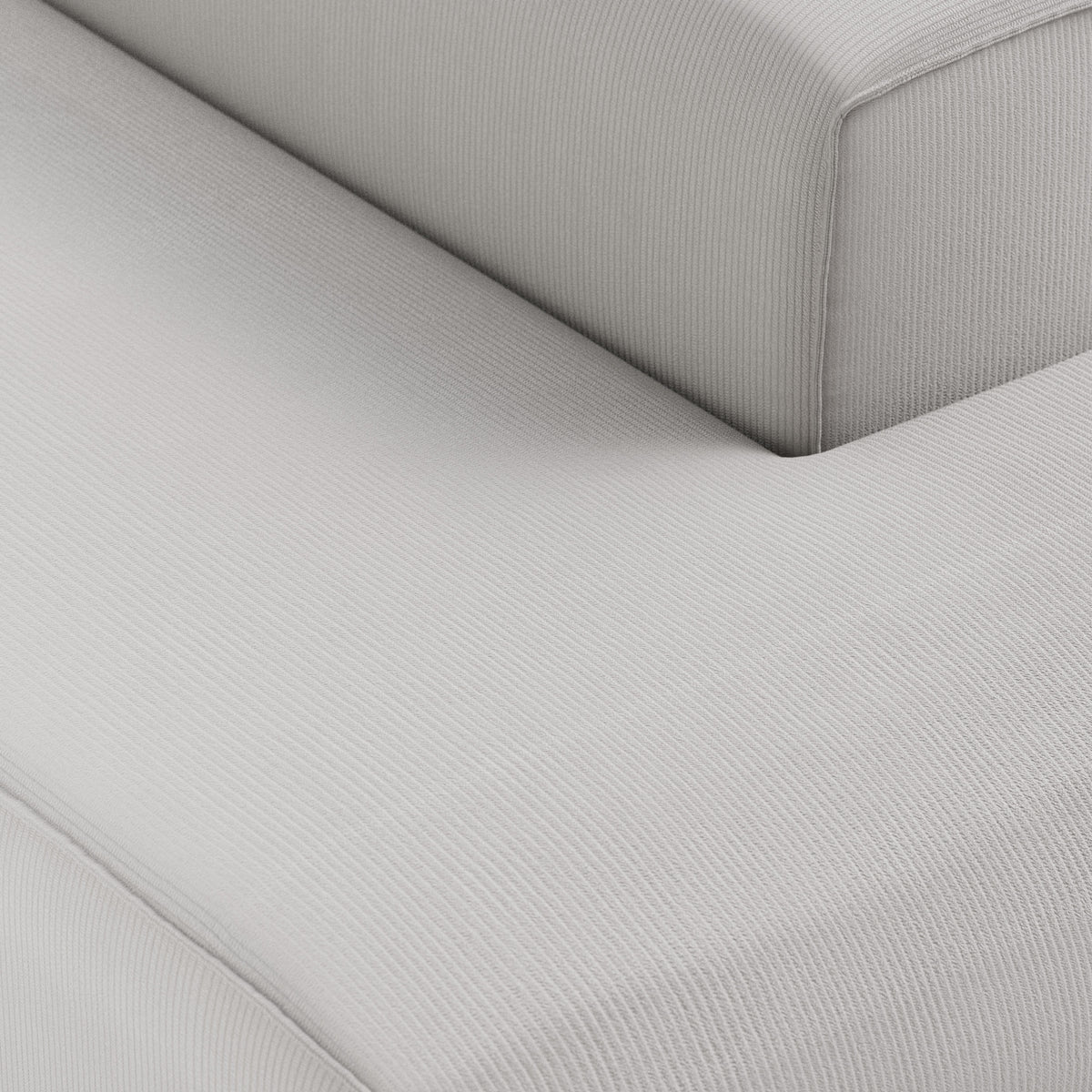 HKliving Flake bank right longchair Corduroy Rib Cream