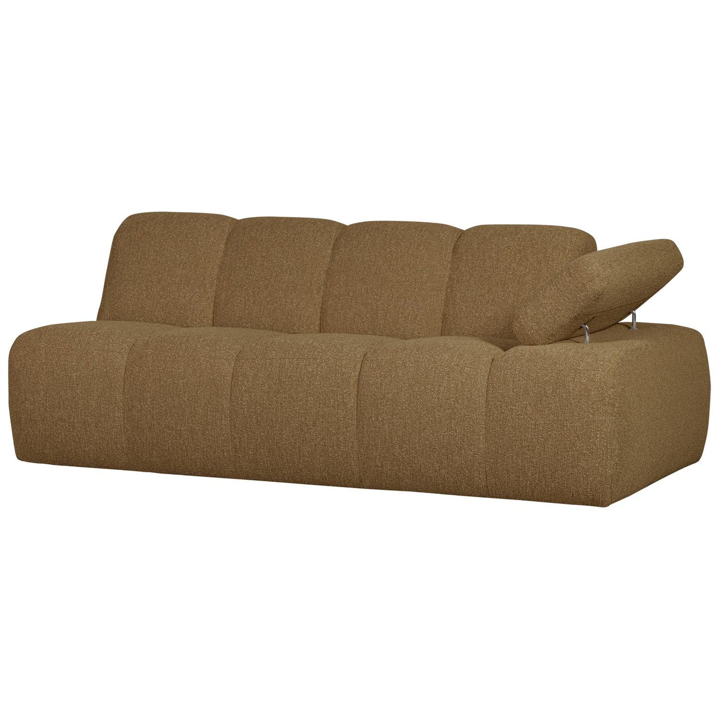 WOOOD Mojo 2-zits bank arm rechts bouclé Geel/Bruin Melange