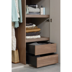 WOOOD Rens 2-deurs hang/legkast Pebble Grey