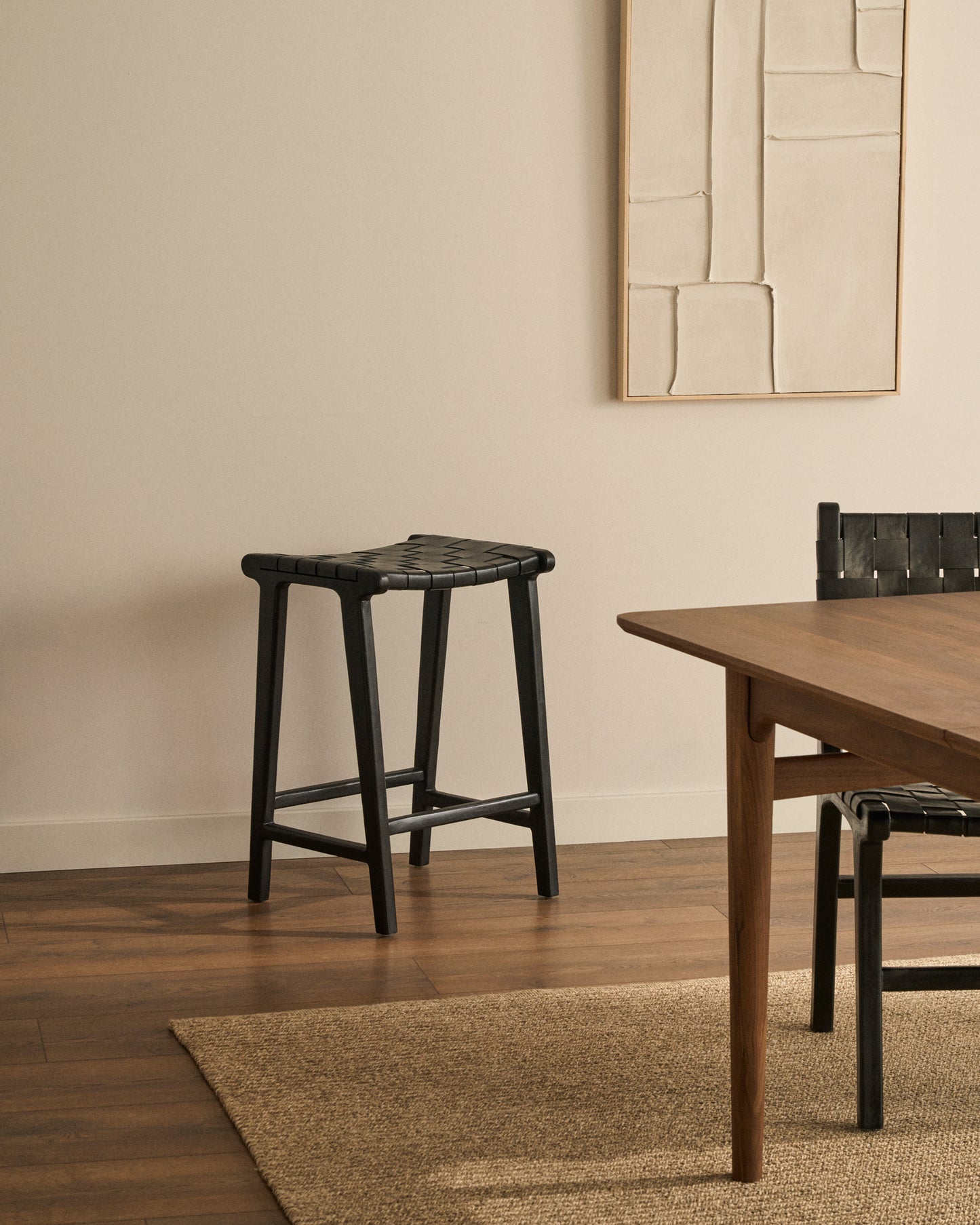 Kave Home Calixta barkruk H67 Black