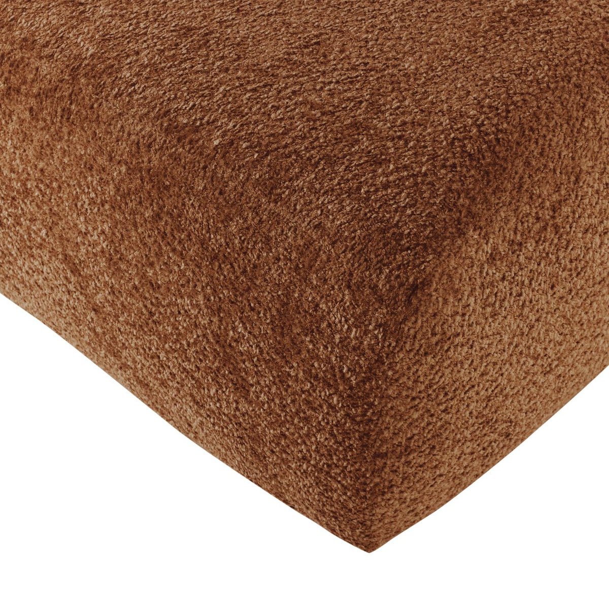 WOOOD Mojo Base poef wollig Roestbruin