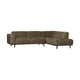 WOOOD Statement hoekbank rechts Structure Velvet Bonsai