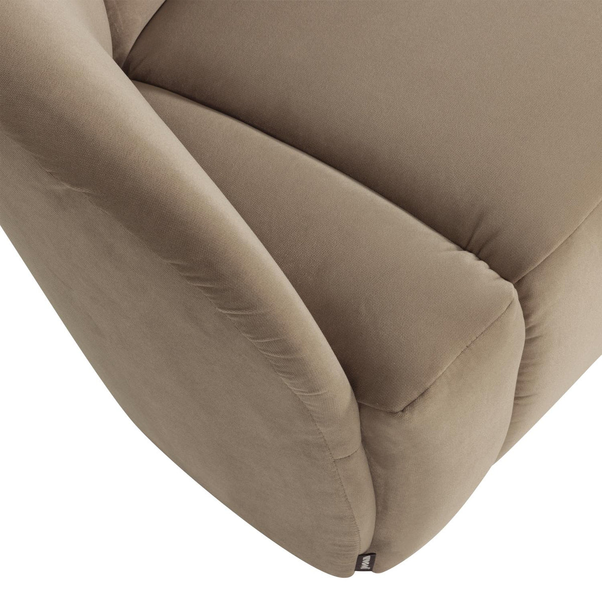 WOOOD Mojo 2-zits bankje links velvet Khaki