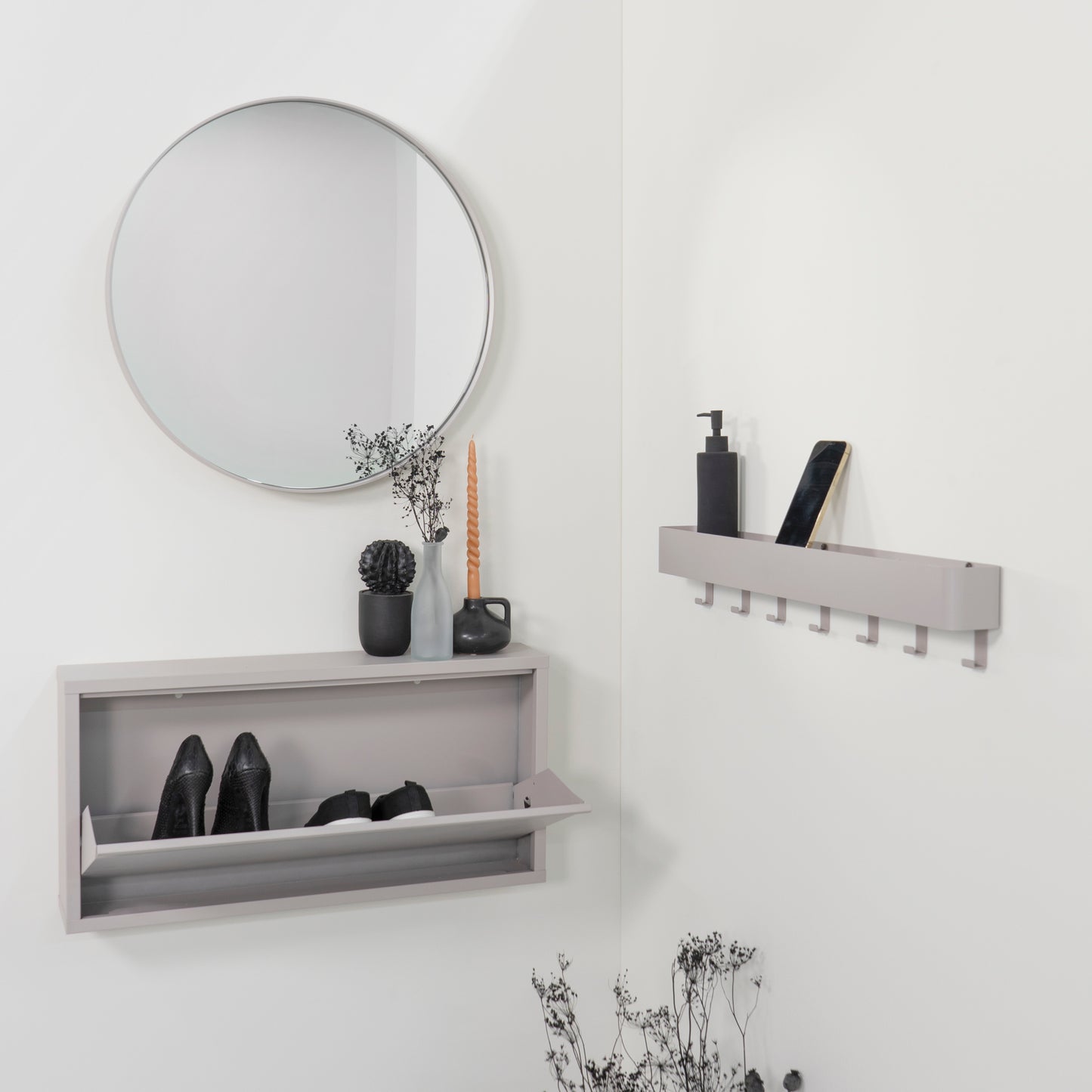 Spinder Design Billy 1 schoenenkast Silky Taupe