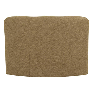 WOOOD Mojo Base eetbank hoek met rugleuning bouclé Geel/Bruin