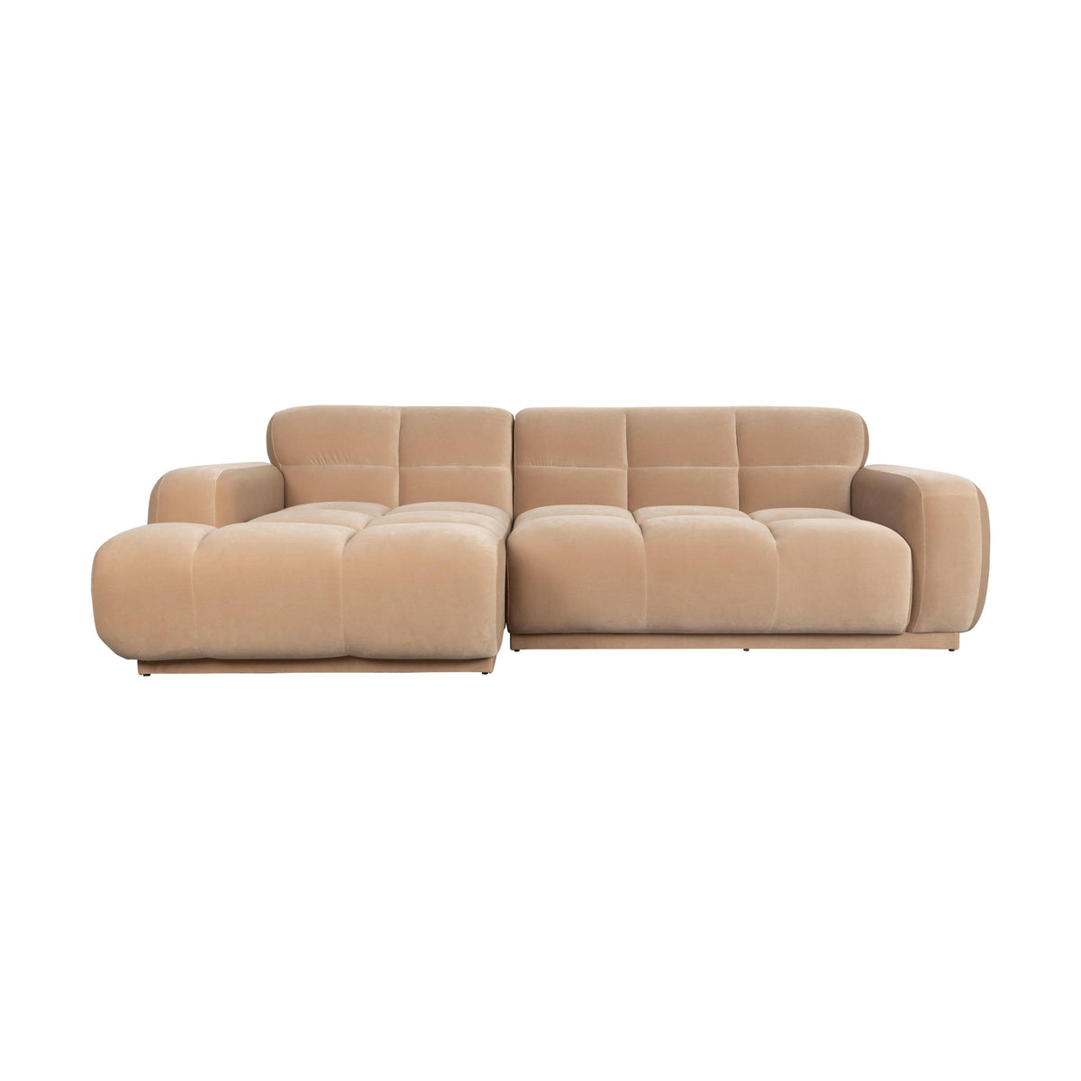 Zuiver Hazel 3,5-zitsbank Chaise Longue links Beige