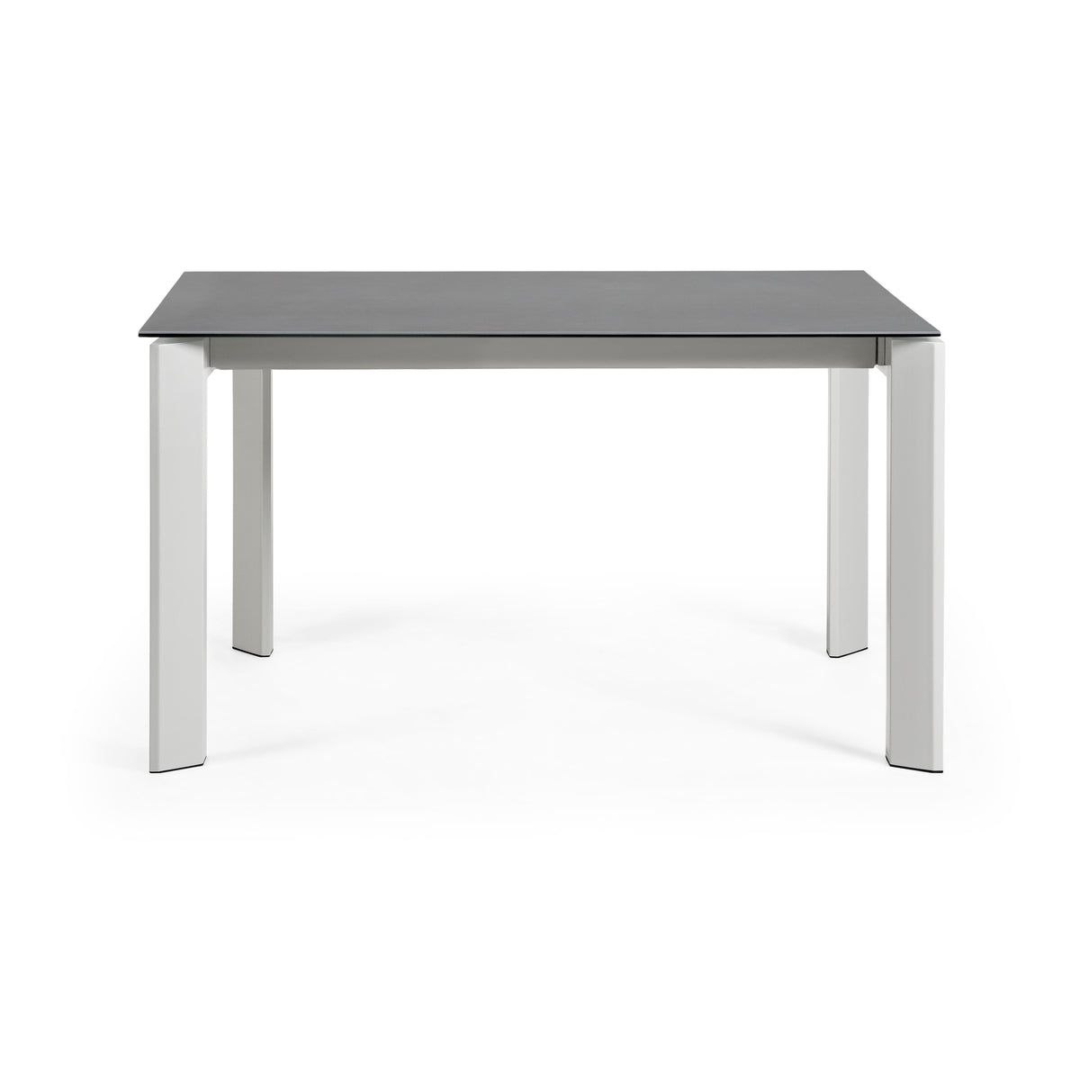 Kave Home Axis eettafel uitschuifbaar 140/200x90 cm Grijs/Wit