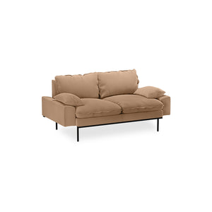 HKliving Retro 2-zitsbank Corduroy Rib Brown