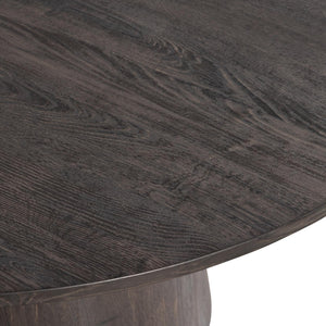WOOOD Maan eettafel rond Ø120 cm Donkerbruin