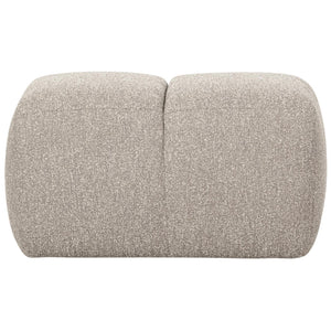 WOOOD Mojo poef bouclé Beige Melange