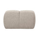 WOOOD Mojo poef bouclé Beige Melange
