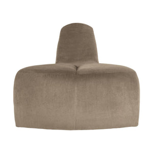 WOOOD Mojo eetbank hoek rond rugleuning velvet Khaki