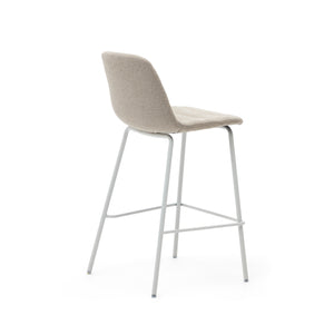 Kave Home Zunilda barkruk H65 chenille Beige