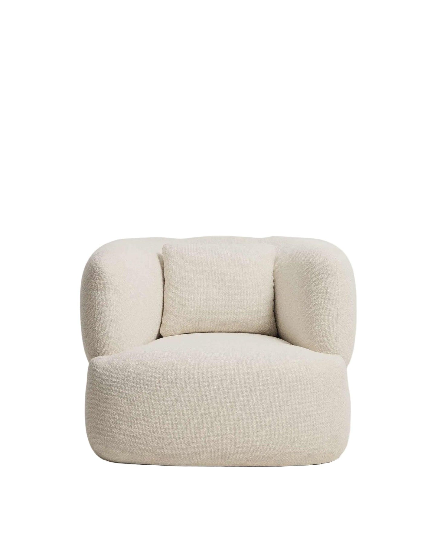 Kave Home Martina swivel fauteuil chenille Ecru
