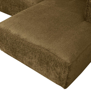 WOOOD Bean hoekbank rechts Structure Velvet Spices