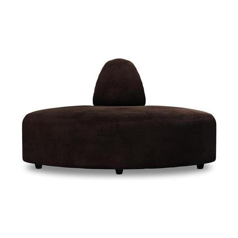 HKliving Jax bank angle Royal Velvet Espresso
