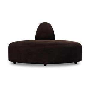 HKliving Jax bank angle Royal Velvet Espresso