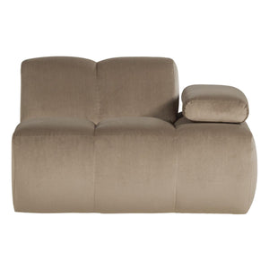 WOOOD Mojo 1-zits bank arm rechts velvet Khaki