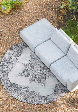 Zuiver Coventry vloerkleed Ø280 cm Black