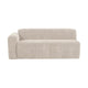 WOOOD Mojo Base 2-zits bank arm links rib Ecru