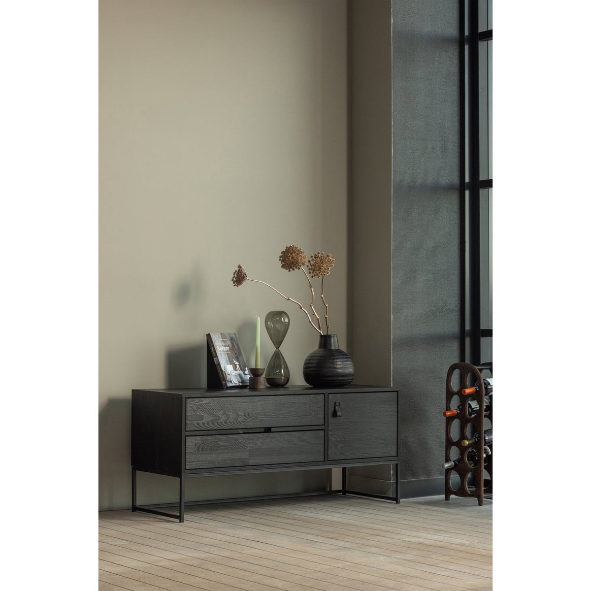 WOOOD Silas tv-meubel 120 cm Blacknight