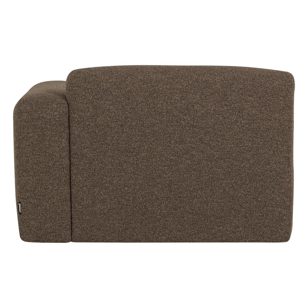 WOOOD Mojo Base chaise longue bank arm rechts bouclé Bruin